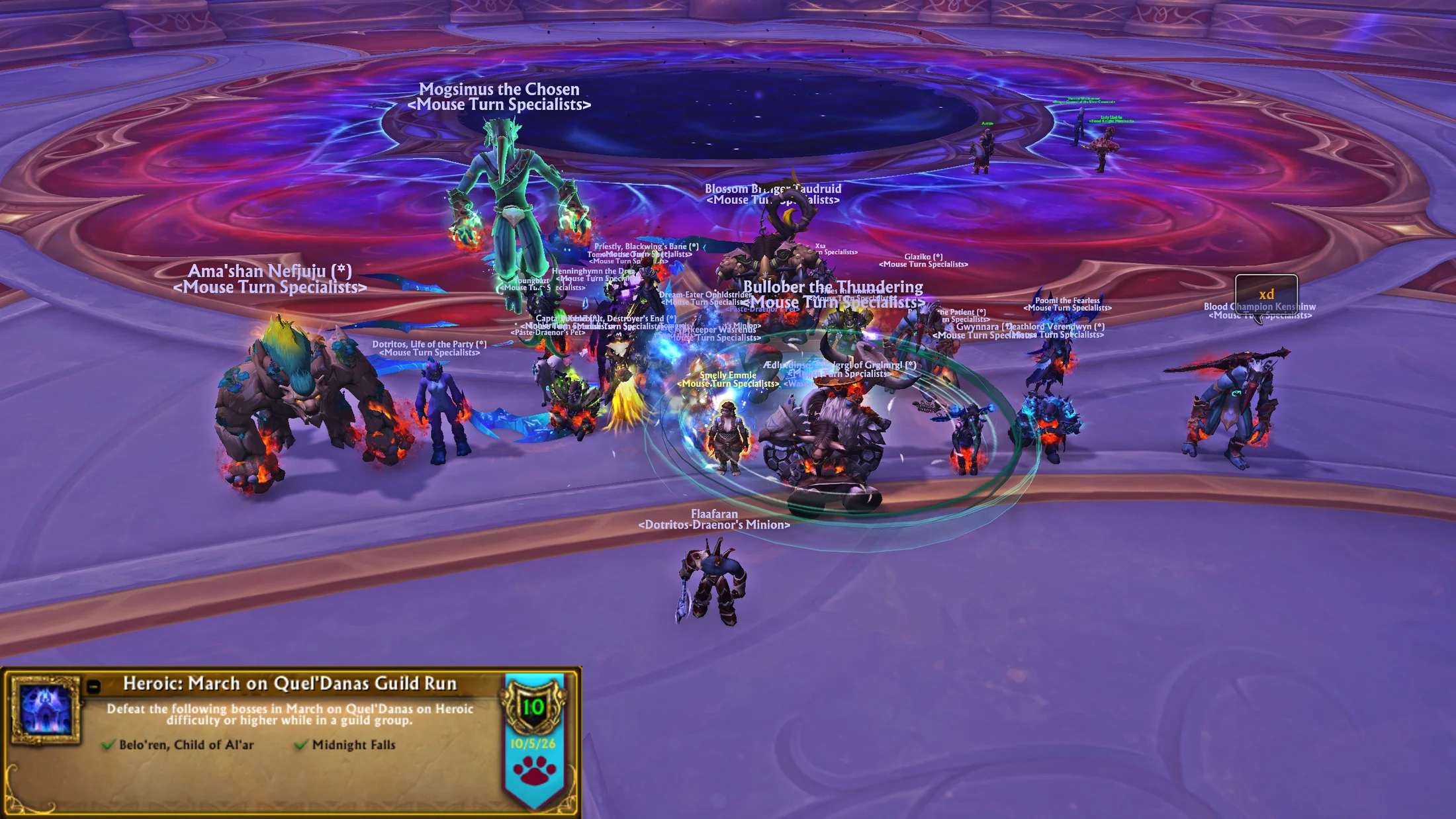 March on Quel'danas AOTC